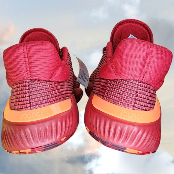 NWT Adidas Pro Bounce 2019 Low Cut EF0471 Basketball Red/white Sneakers Size 11 - Picture 9 of 14